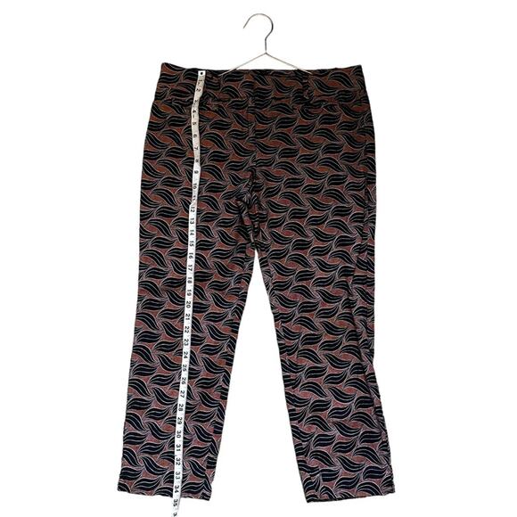 Ann Taylor Navy and Orange Devin Fit Trousers Size 10 - Picture 5 of 9